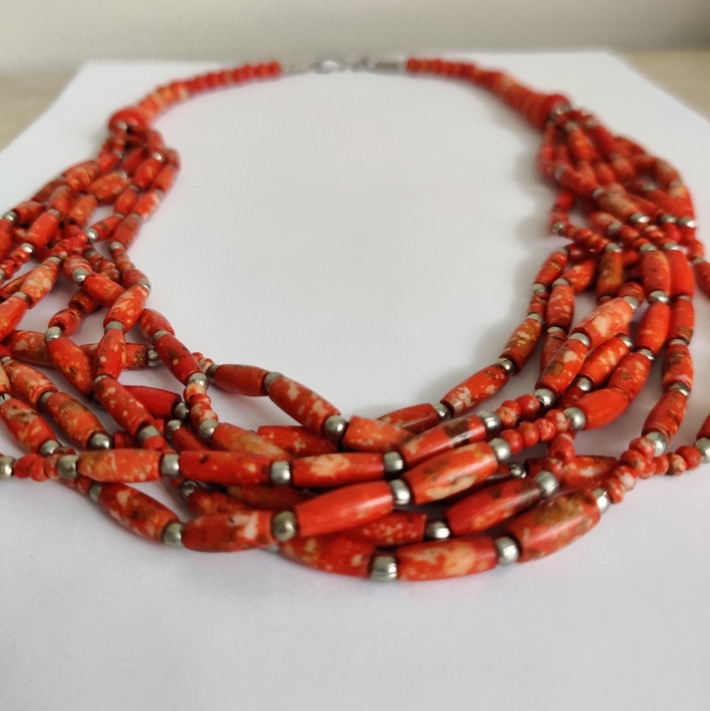 Vintage Bohemian Multistrand Necklace